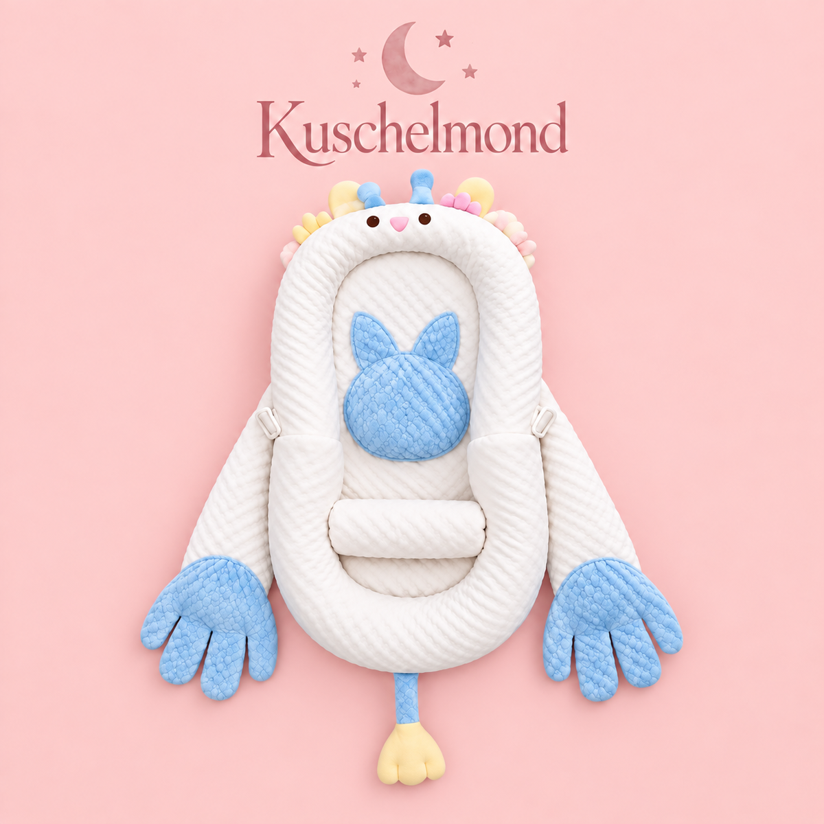 Kuschelmond Schlafhase – Baby Kuschelkissen