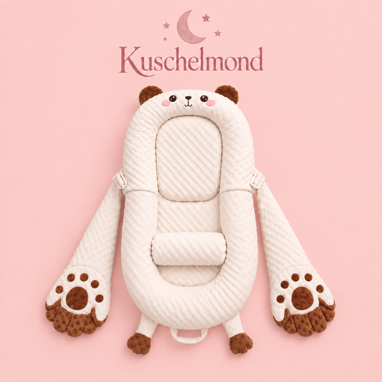 Kuschelmond Schlafhase – Baby Kuschelkissen