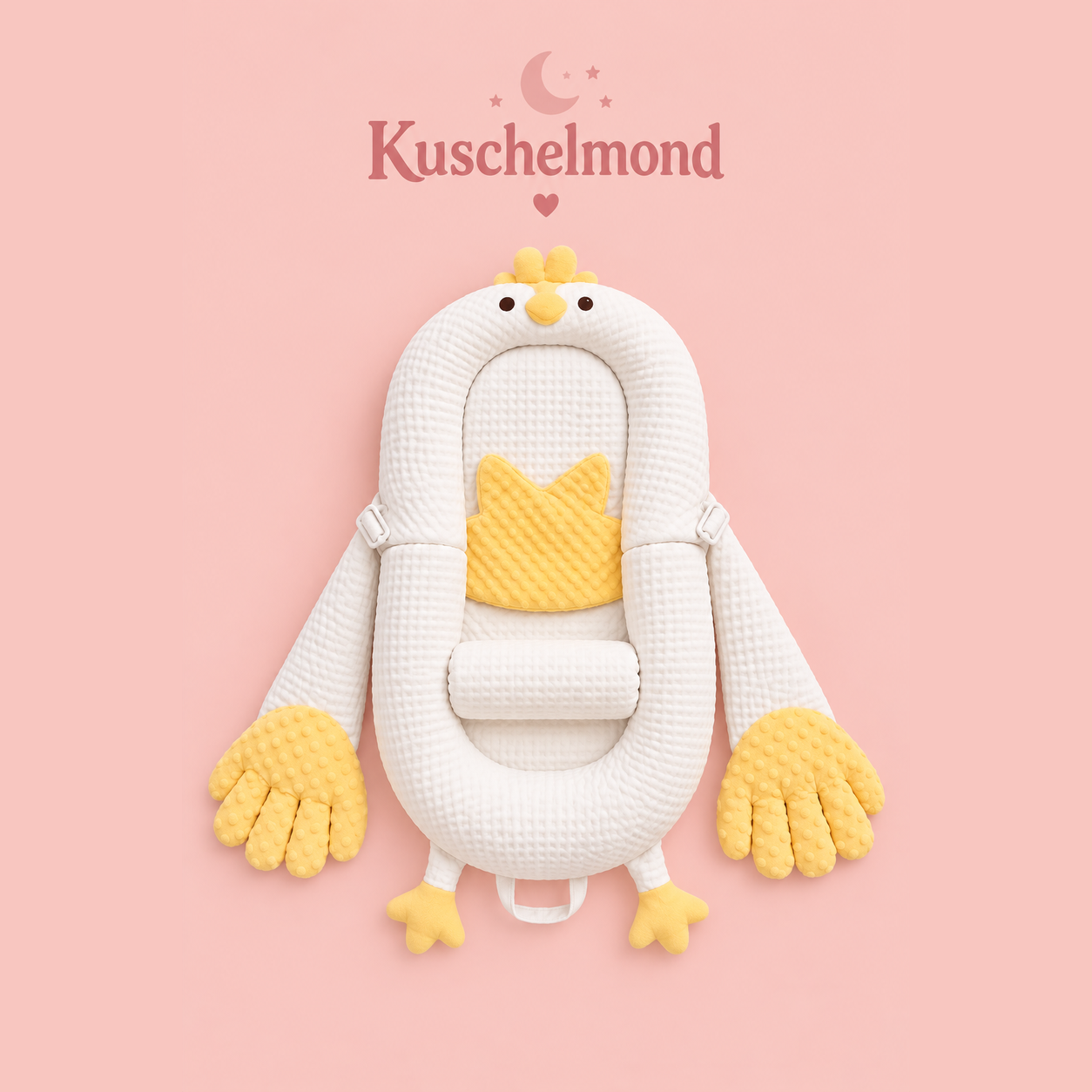 Kuschelmond Schlafhase – Baby Kuschelkissen